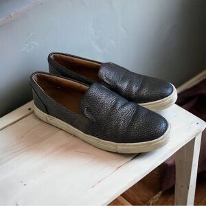 Frye ivy slip on sneaker in pewter